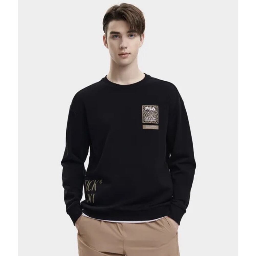 Fila Sweatshirt Men’s Sz 2XL Magic Stick Entertainment Black Crewneck Rare Tokyo